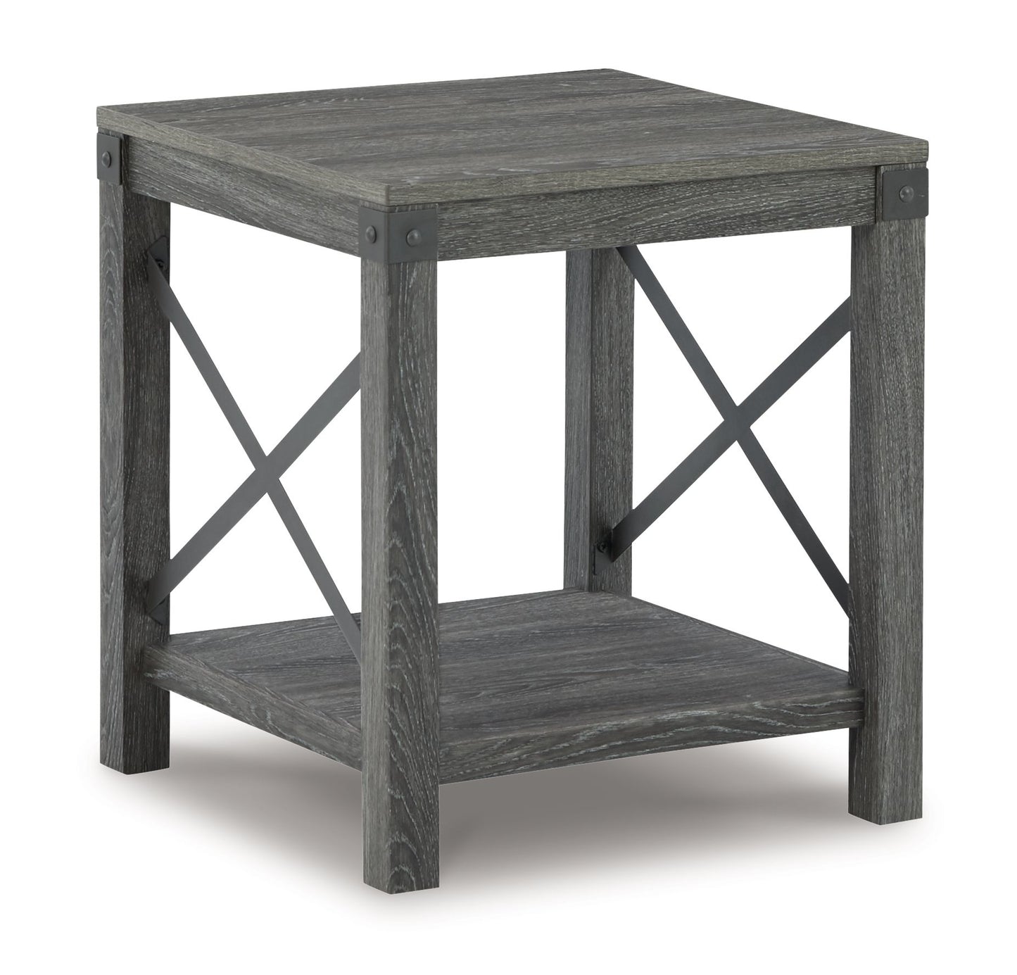 Freedan - 3 Pc. - Coffee Table, 2 End Tables - Grayish Brown - Hornell Furniture Outlet
