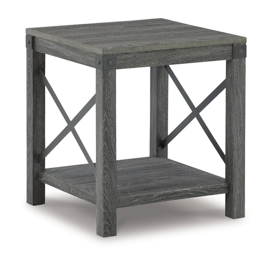 Freedan - 3 Pc. - Coffee Table, 2 End Tables - Grayish Brown - Hornell Furniture Outlet
