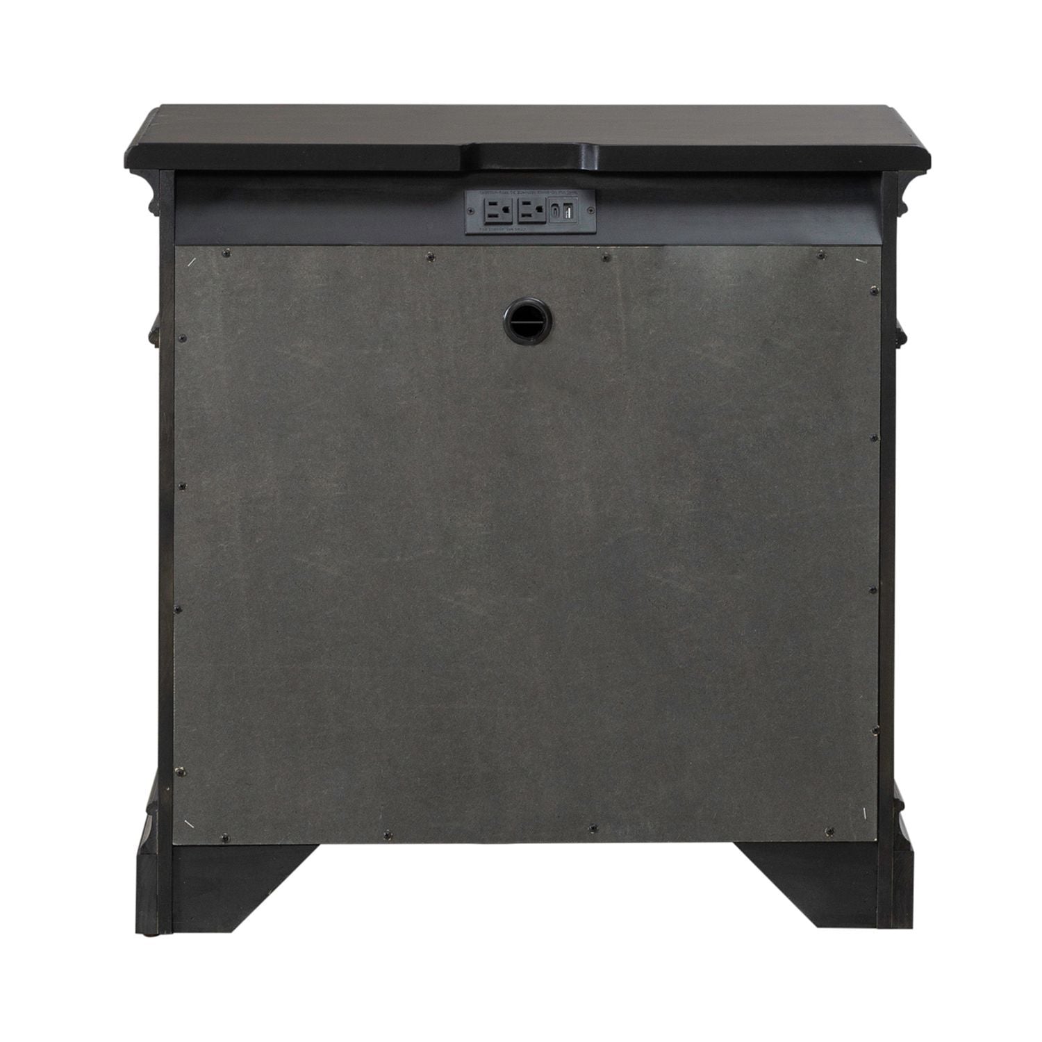 Arden Road - Nightstand With Charging Station - Satin Cherry - Hornell Furniture Outlet
