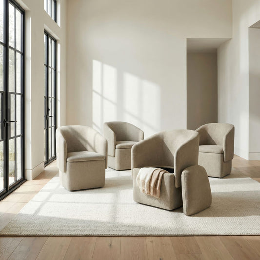 Accent Dining - Accent Storage Dining Chair With Casters - Hornell Furniture Outlet
