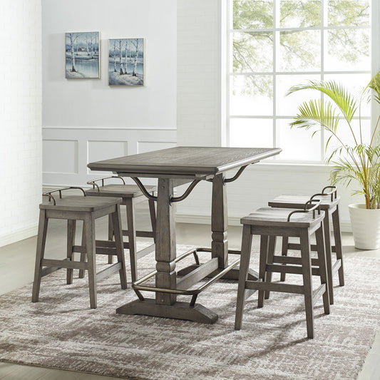 Ryan - Gathering Table - Dark Brown - Hornell Furniture Outlet