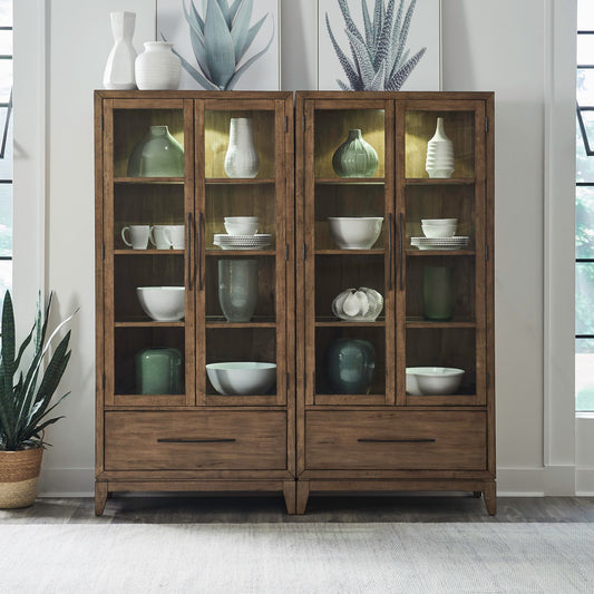 Shaker Lakes - Bunching Display Cabinet - Hornell Furniture Outlet