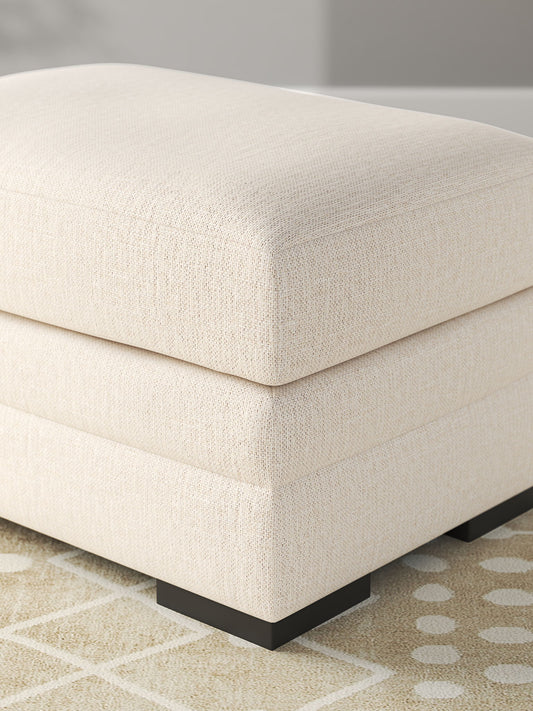 Lango - Jute - Ottoman - Hornell Furniture Outlet