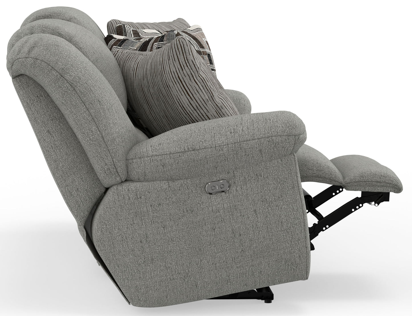 Trifecta - Sofa With 3 Recliners and Drop Down Table - Hornell Furniture Outlet