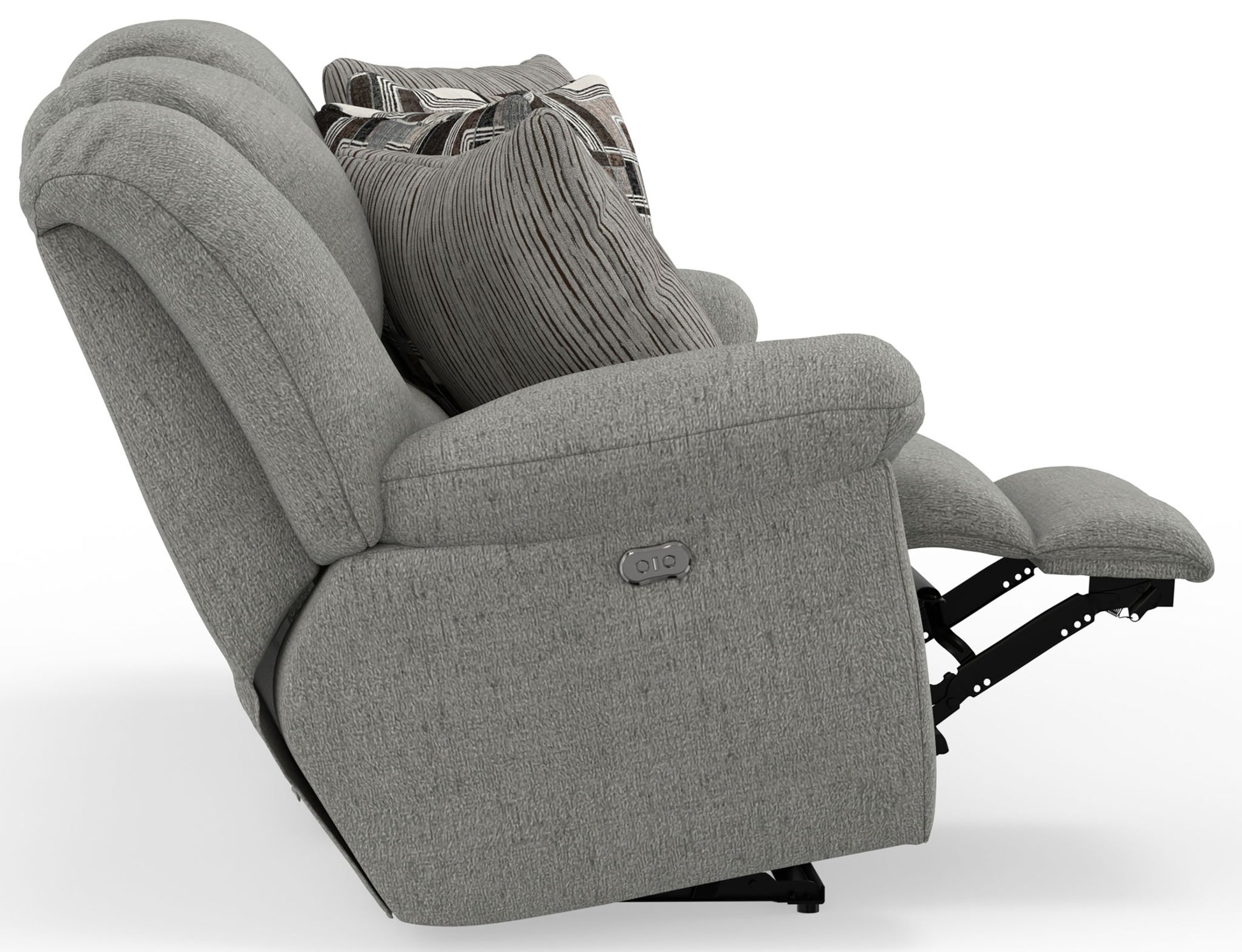 Trifecta - Sofa With 3 Recliners and Drop Down Table - Hornell Furniture Outlet