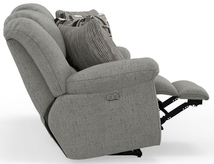 Trifecta - Sofa With 3 Recliners and Drop Down Table - Hornell Furniture Outlet
