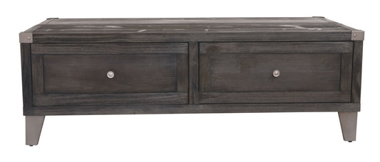 Todoe - Dark Gray - Lift Top Cocktail Table - Hornell Furniture Outlet