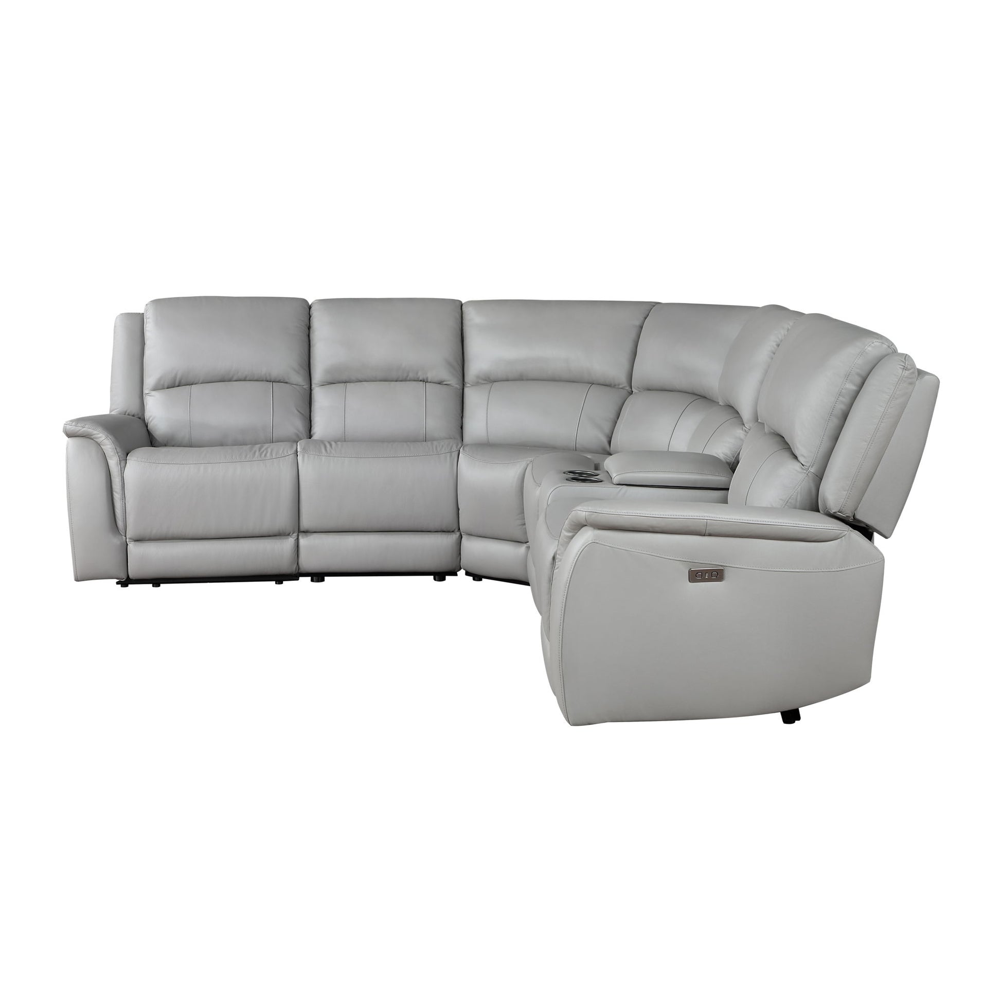 Alexandria - Leather Power Sectional - Hornell Furniture Outlet