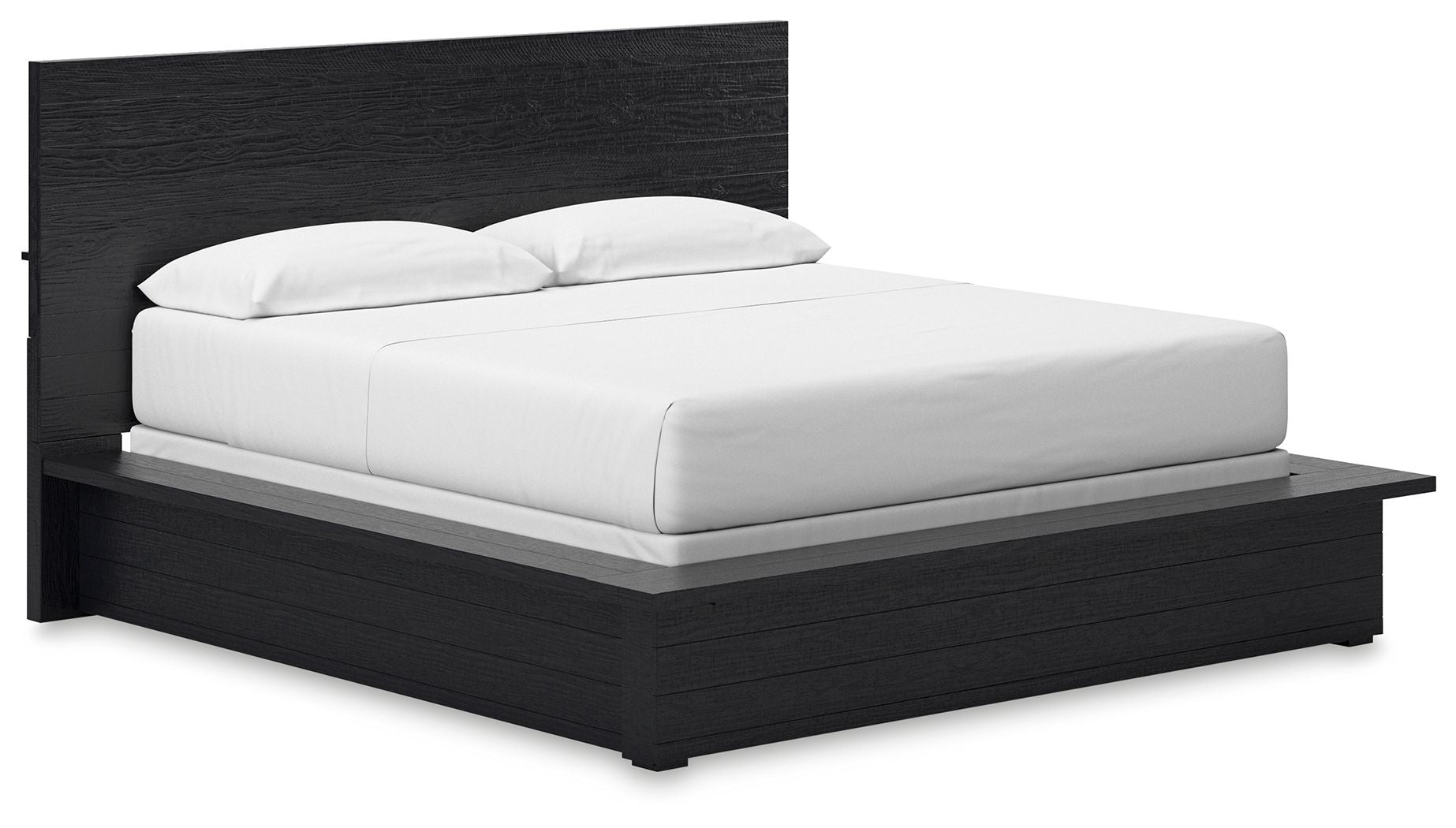 Londer - Black - California King Panel Bed - Hornell Furniture Outlet