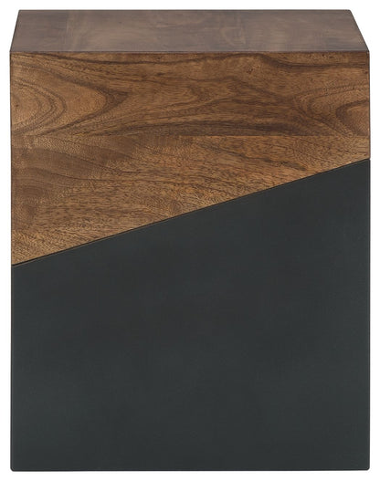Trailbend - Brown / Gunmetal - Accent Table - Hornell Furniture Outlet