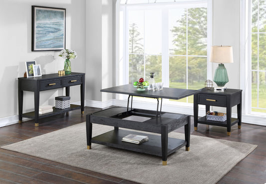 Yves - End Table - Black - Hornell Furniture Outlet