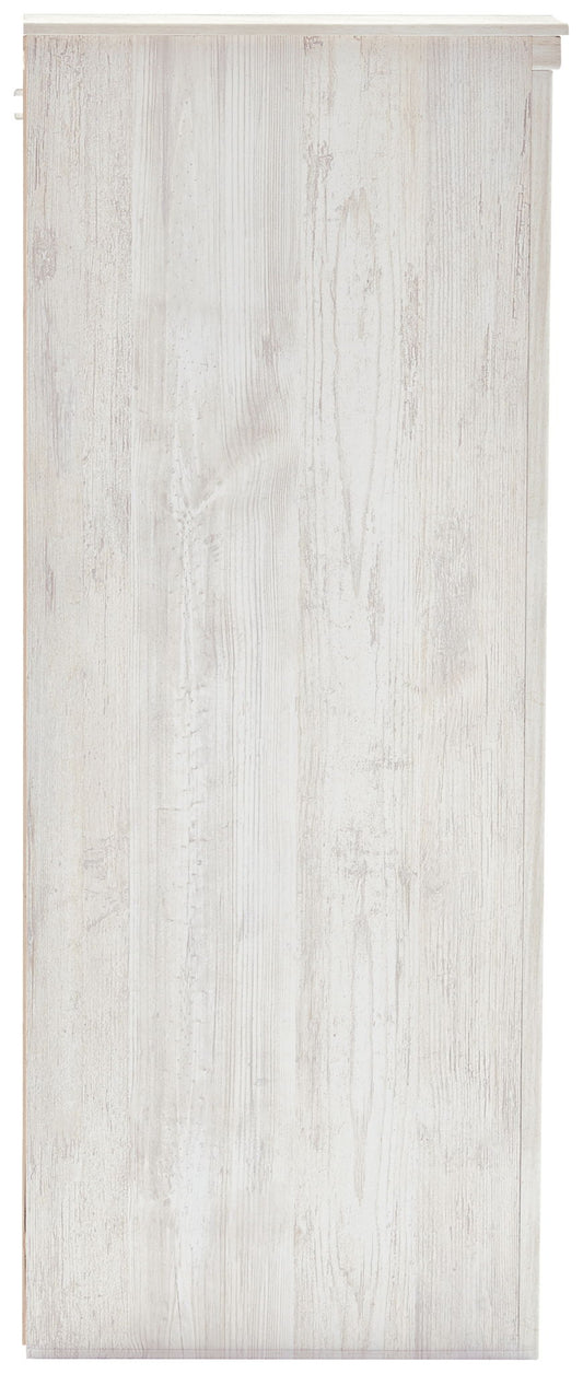 Paxberry - Whitewash - Six Drawer Dresser - Medallion Drawer Pulls - Hornell Furniture Outlet