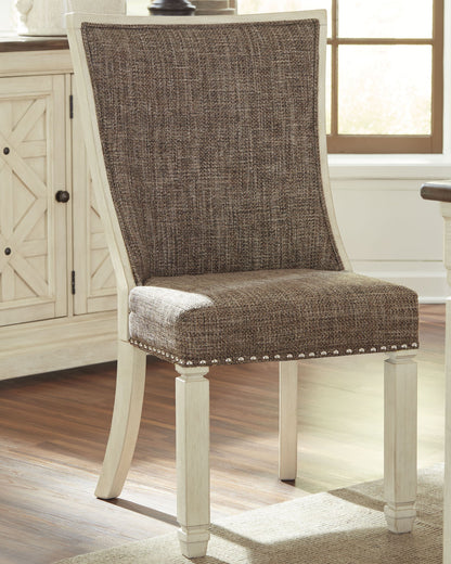 Bolanburg - Brown / Beige - Dining UPH Side Chair (Set of 2) - Lattice Back - Hornell Furniture Outlet