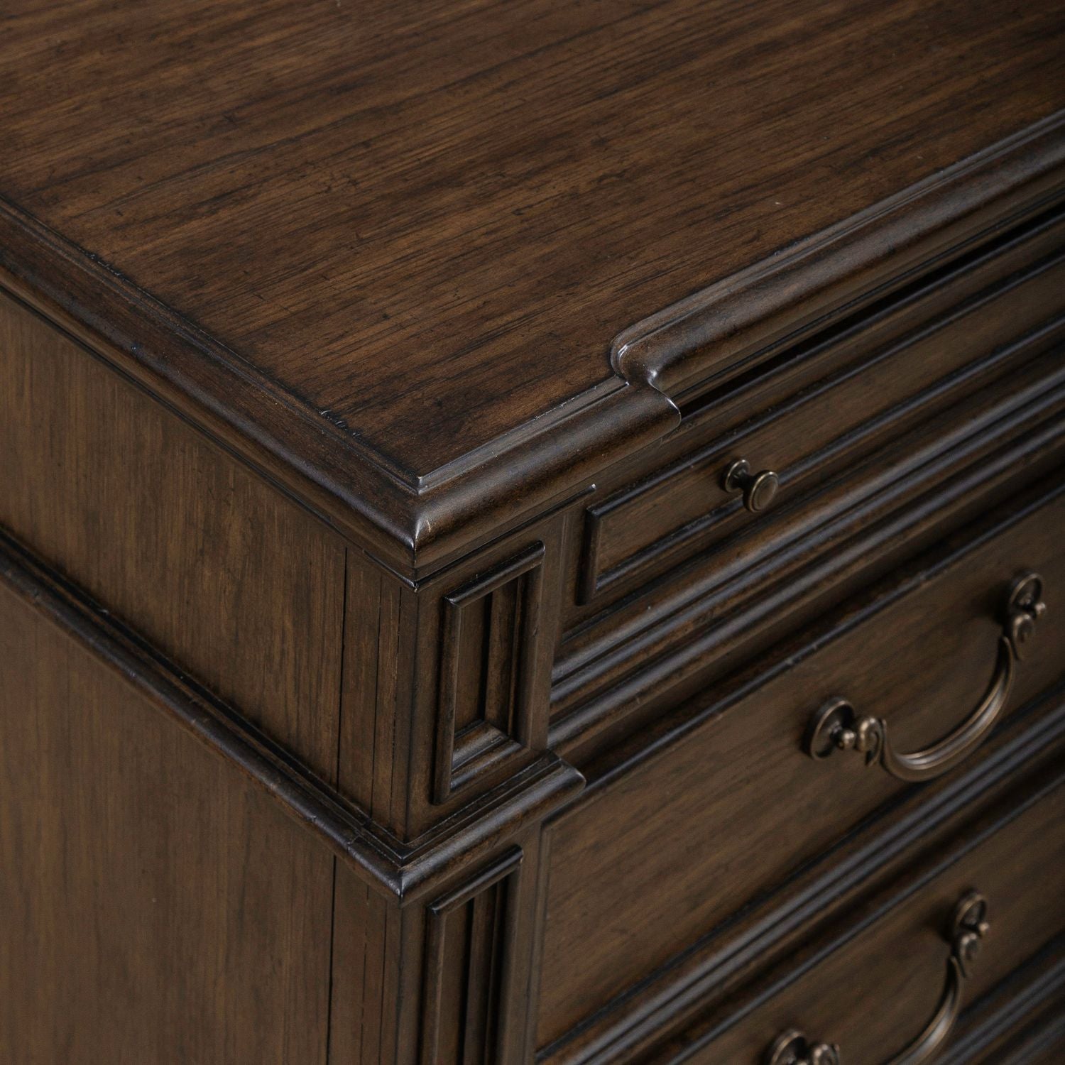 Provence Park - Nightstand With Charging Station - Brown - Hornell Furniture Outlet