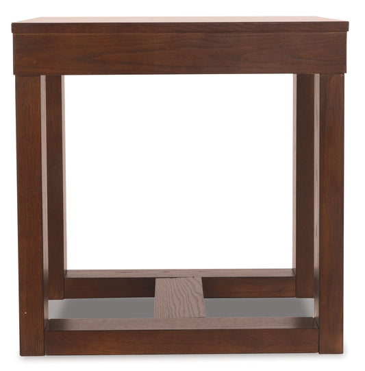 Watson - Square End Table - Dark Brown - Hornell Furniture Outlet