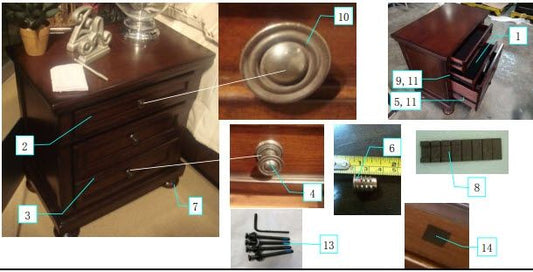 Porter - Dark Brown - Two Drawer Night Stand - Hornell Furniture Outlet
