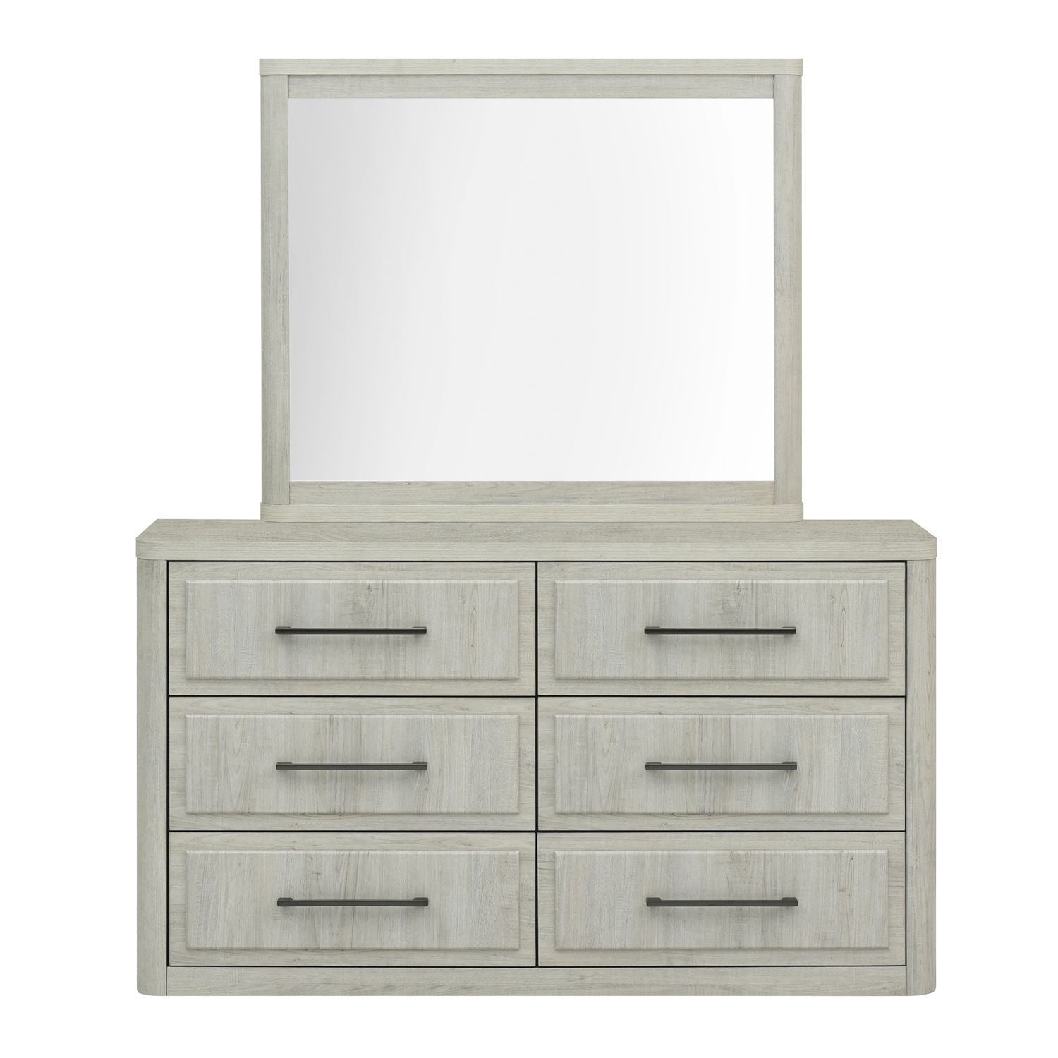 Modern Play - Dresser & Mirror - White - Hornell Furniture Outlet