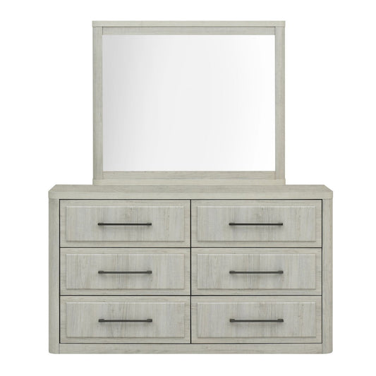 Modern Play - Dresser & Mirror - White - Hornell Furniture Outlet