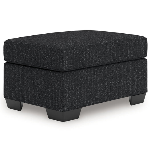 Jasmine Peaks - Coal - Ottoman - Hornell Furniture Outlet