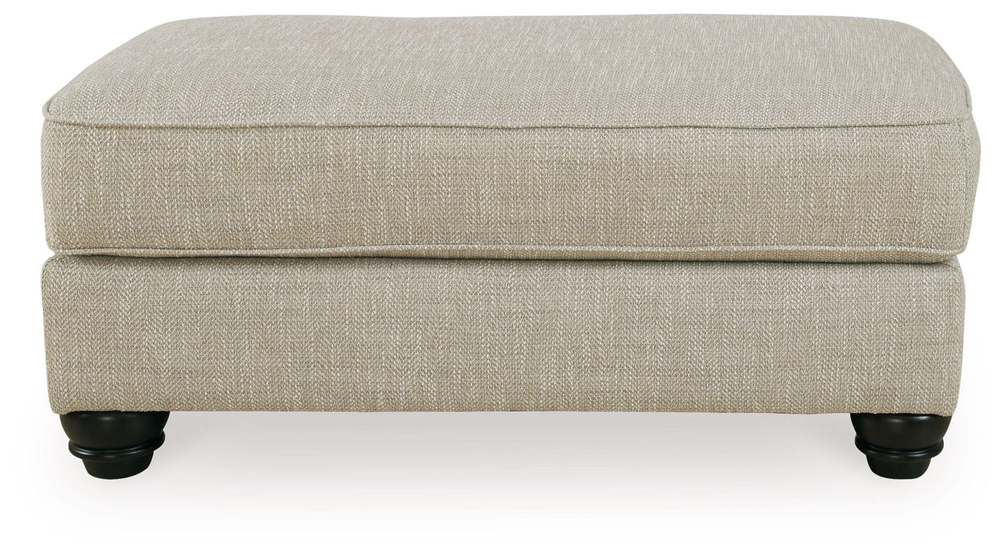 Asanti - Ottoman - Fog - Hornell Furniture Outlet