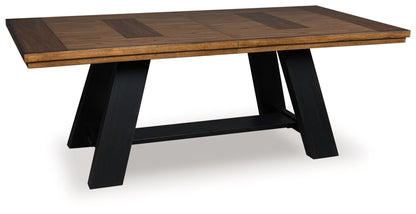 Greddinton - Brown / Black - Dining Extension Table - Hornell Furniture Outlet