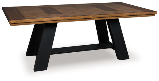 Greddinton - Brown / Black - Dining Extension Table - Hornell Furniture Outlet