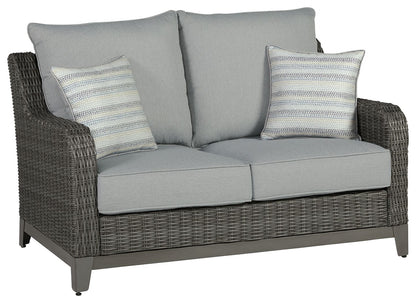 Elite Park - Gray - Loveseat w/Cushion - Hornell Furniture Outlet