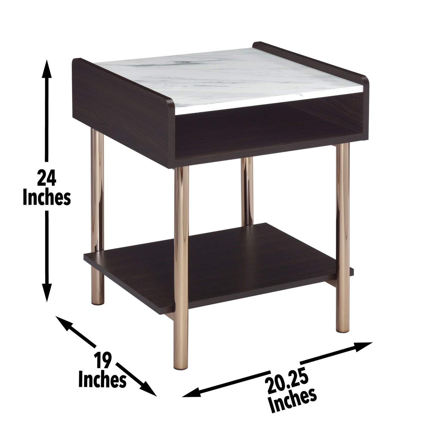 Carrie - End Table - Brown - Hornell Furniture Outlet