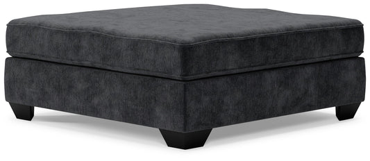 Lavernett - Charcoal - Oversized Accent Ottoman - Hornell Furniture Outlet