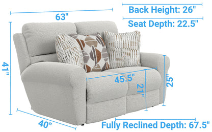 Kellen - Lay Flat Reclining Loveseat - Hornell Furniture Outlet