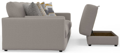 Trevor - Extra Deep Oversized Sofa With Included Storage Cocktail Ottoman - Hornell Furniture Outlet