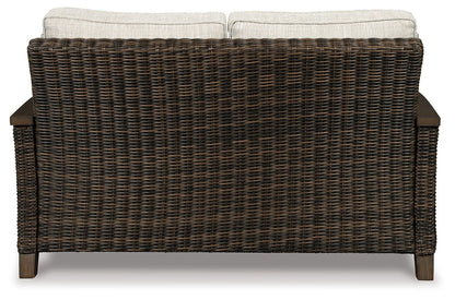 Paradise Trail - Medium Brown - Loveseat w/Cushion - Hornell Furniture Outlet