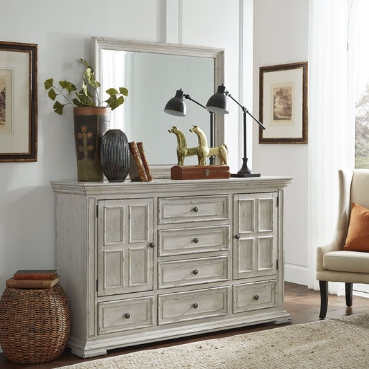 Big Valley - Dresser & Mirror - Hornell Furniture Outlet