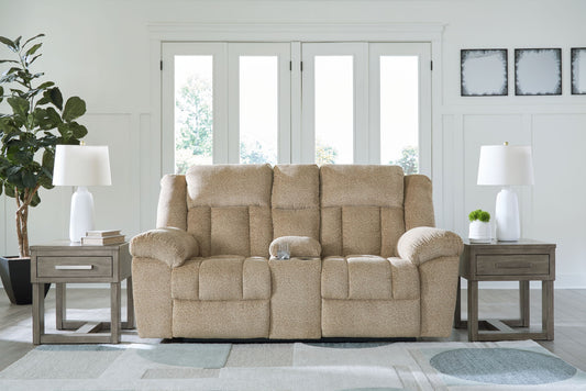 Tip - off - Power Reclining Loveseat With Console / Adj Headrest - Hornell Furniture Outlet