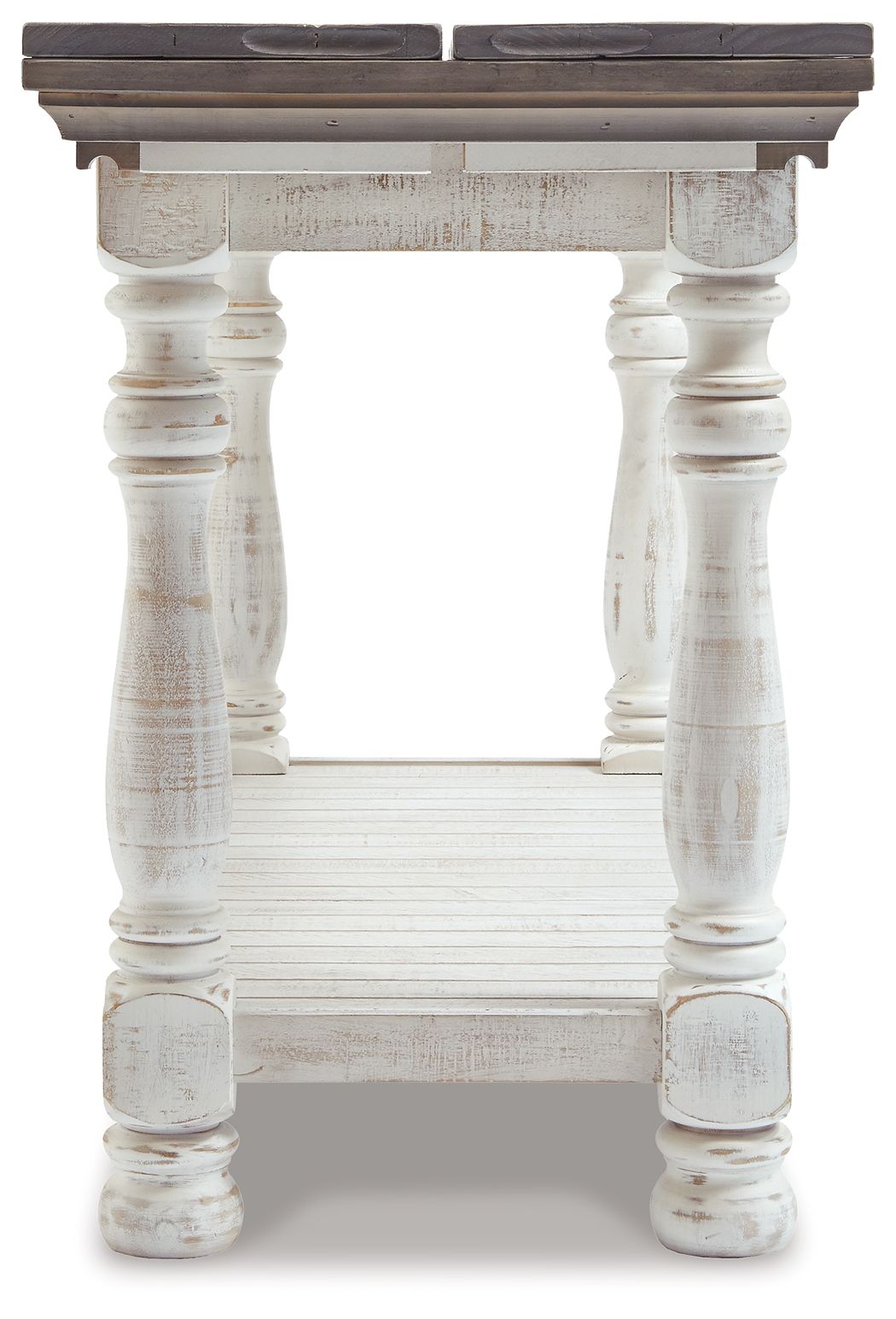 Havalance - Flip Top Sofa Table - Gray / White - Hornell Furniture Outlet