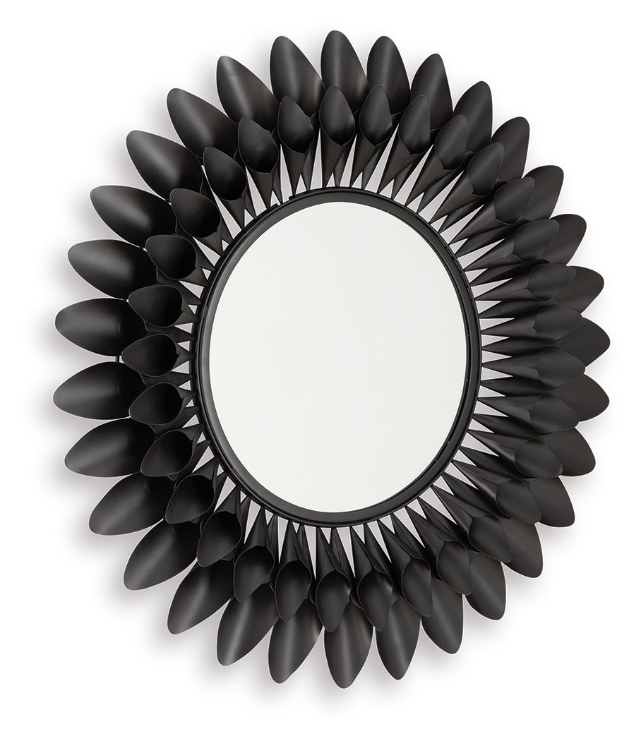 Ryenmour - Oil Rubbed Bronze Finish - Accent Mirror - Hornell Furniture Outlet