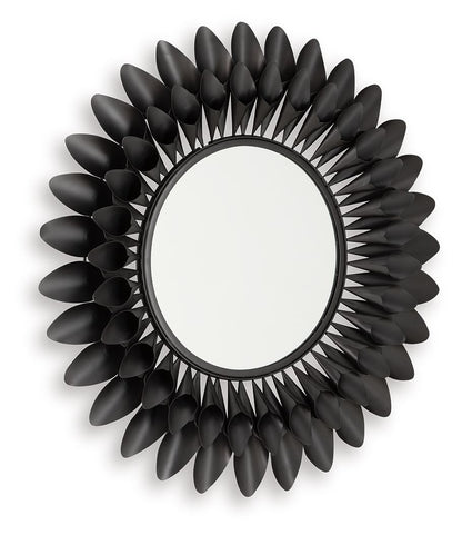 Ryenmour - Oil Rubbed Bronze Finish - Accent Mirror - Hornell Furniture Outlet