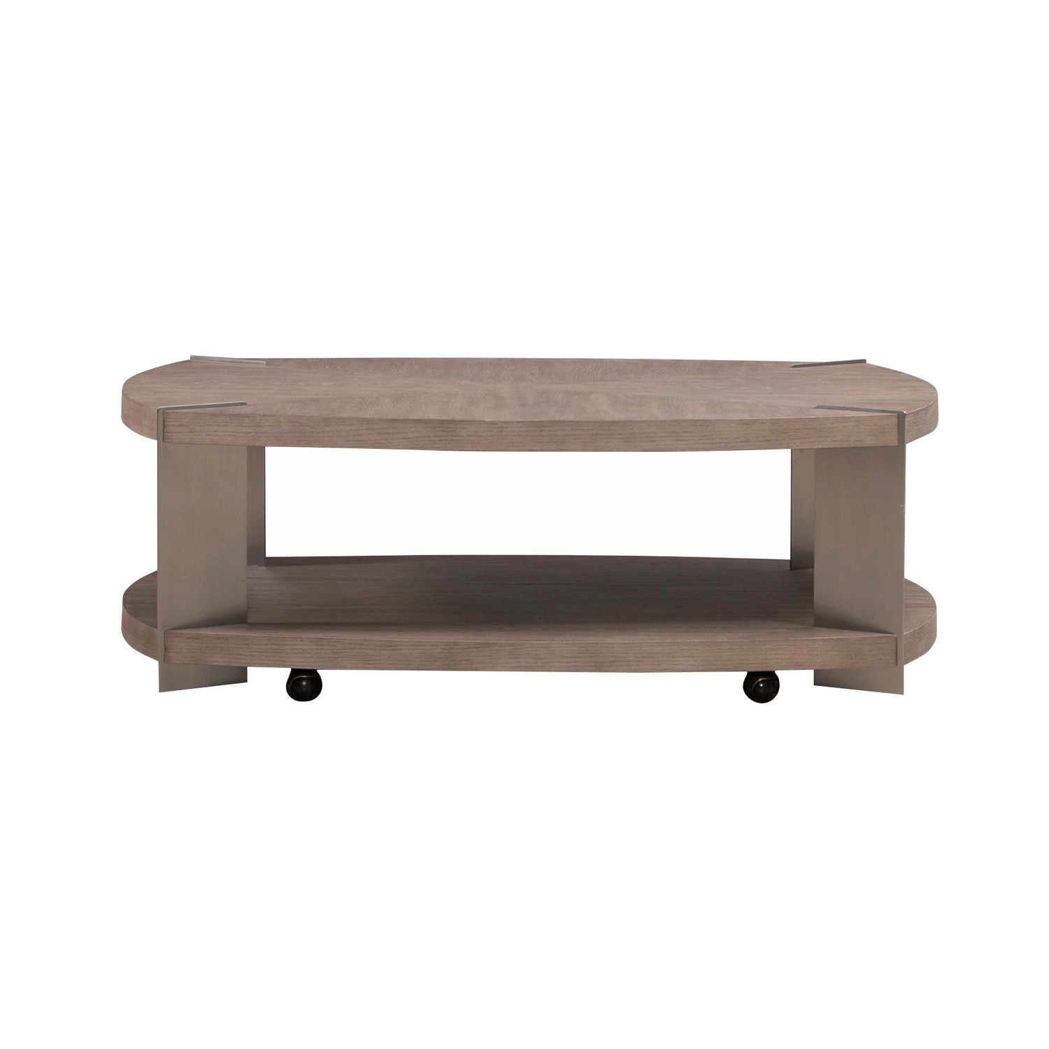 Harlow - Oval Cocktail Table - Light Brown - Hornell Furniture Outlet