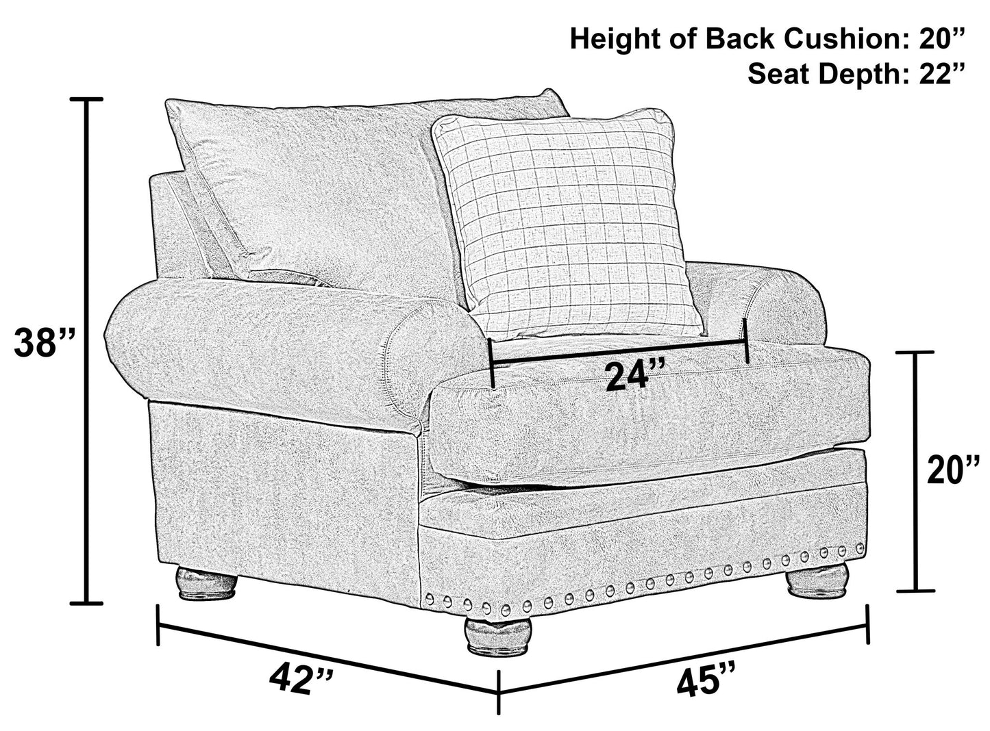 Briarcliff - Chair - Pebble - Hornell Furniture Outlet