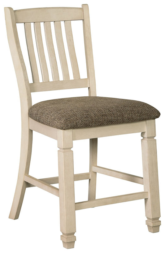 Bolanburg - Beige - Upholstered Barstool (Set of 2) - Hornell Furniture Outlet