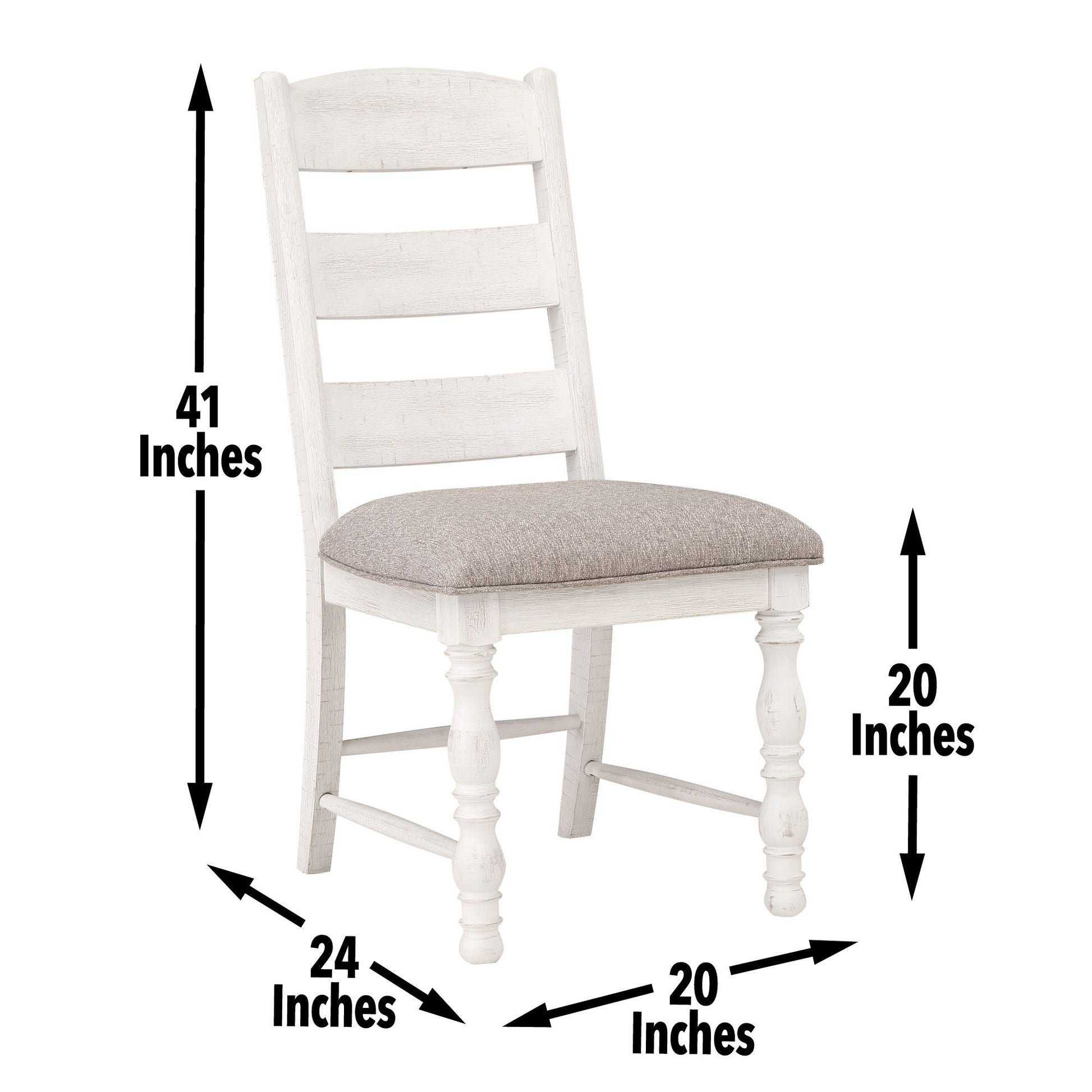 Heston - Side Chair (Set of 2) - White - Hornell Furniture Outlet