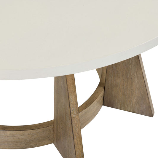 Berkley Square - Round Cocktail Table - Brown - Hornell Furniture Outlet