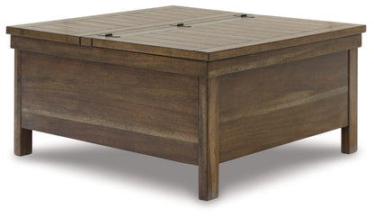 Moriville - Grayish Brown - Lift Top Cocktail Table - Hornell Furniture Outlet