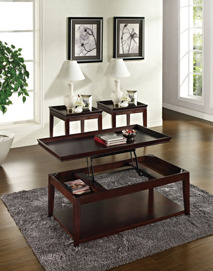 Clemson - 3 Piece Table Set - Brown - Hornell Furniture Outlet