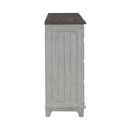 River Place - 2 Door 9 Drawer Dresser - White - Hornell Furniture Outlet
