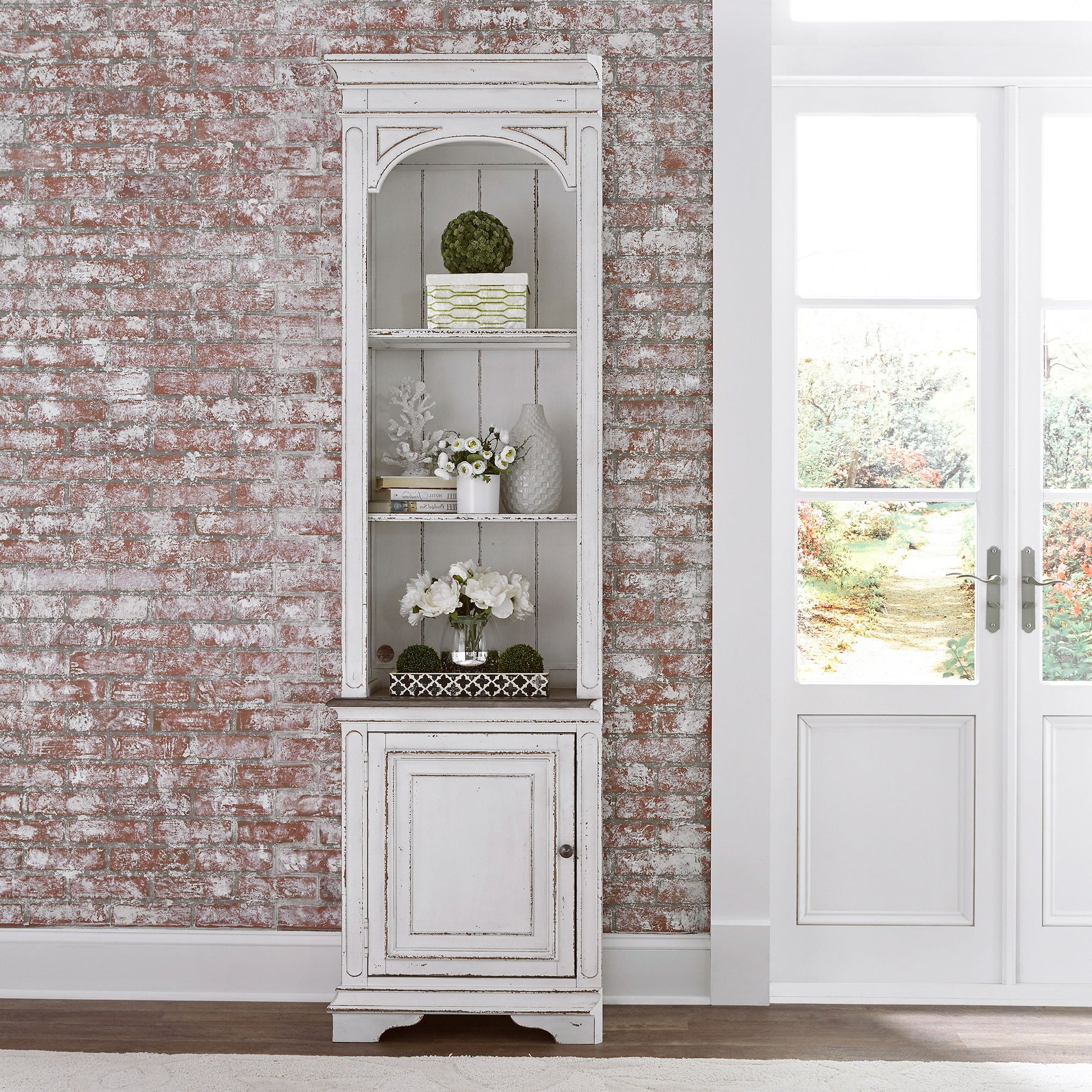 Magnolia Manor - Left Pier - White - Hornell Furniture Outlet