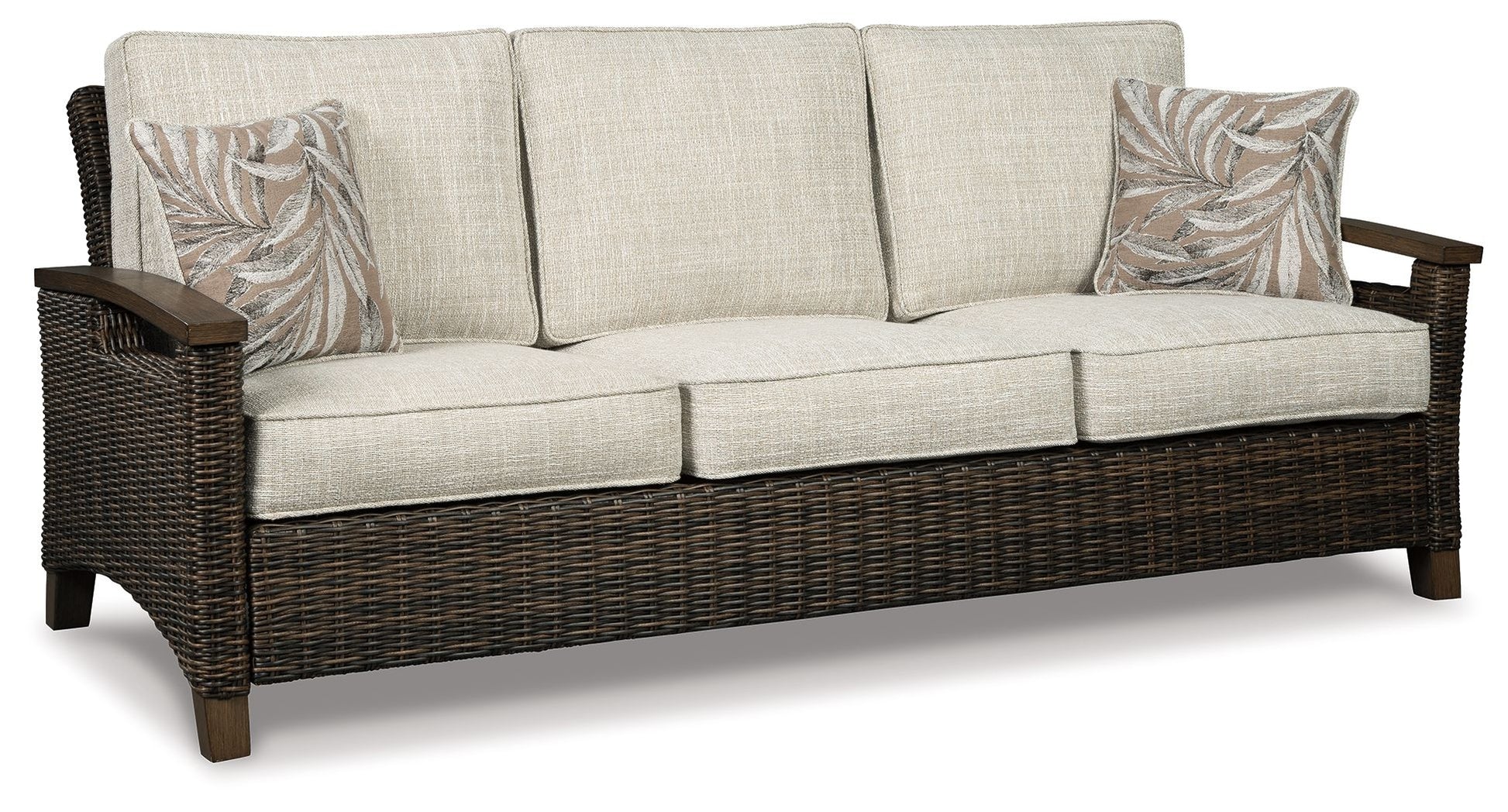 Paradise Trail - Sofa with Cushion - Medium Brown - Hornell Furniture Outlet