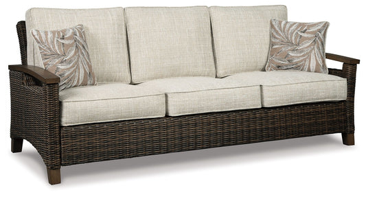 Paradise Trail - Sofa with Cushion - Medium Brown - Hornell Furniture Outlet