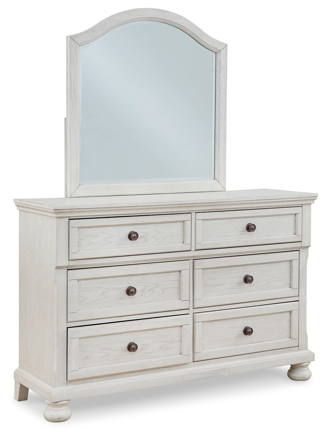 Robbinsdale - Antique White - Dresser, Mirror - Youth - Hornell Furniture Outlet