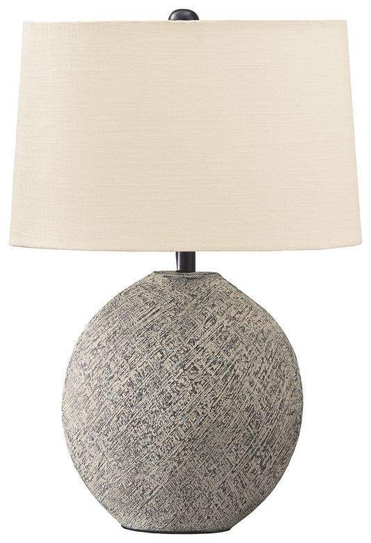 Harif - Beige - Paper Table Lamp - Hornell Furniture Outlet